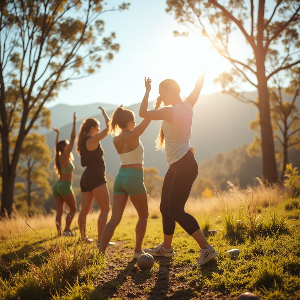 Outdoor movement session nature